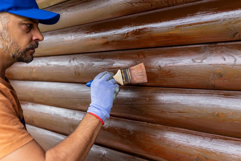 Log Siding Staining Service