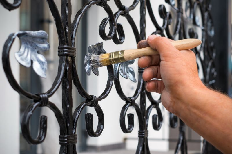 Wrought Iron Fence Painting in Waco, TX